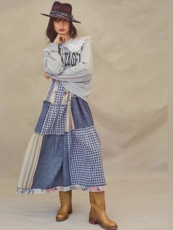 Free People Dresses & Skirts - Rare Free People Margaret Maxi Patchwork Dress